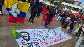 Manifestación en la Universidad Nacional mayo 26