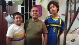Gerardo Ochoa y sus hijos pacientes de Hemofilia