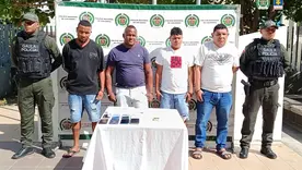 presuntos integrantes de un grupo delincuencial 