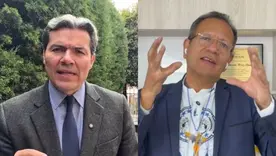 Mauricio Pava, abogado de Thomas Greg & Sons y Luis Guillermo Pérez Casas, abogado del Pacto Histórico