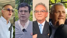 Iván Velásquez, Danilo Rueda, Jorge Lemus y Ricardo Rey Rosanía