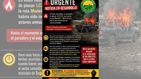 Hombres armados interceptaron camioneta y retienen a cinco personas