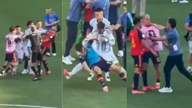 Pelea tras final del Mundial