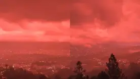 Cielo rojo en Venezuela