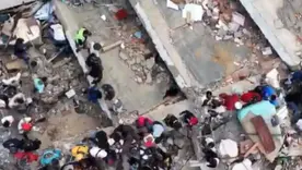 Labores de rescate en Venezuela