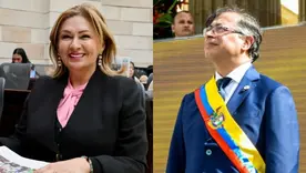Fabiola Jácome y Gustavo Petro