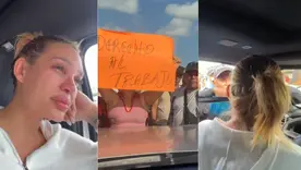Andrea Valdiri fue insultada por manifestantes en La Guajira