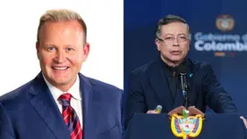 Dan Newlin y Gustavo Petro