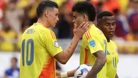James Rodríguez y Luis Díaz