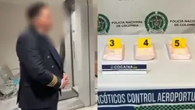 Falso piloto con cocaína