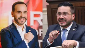 Abelardo de la Espriella, presidente de Colombia y Jorge Laverde, contralo general electo