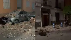 Terremoto en España deja daños en edificaciones