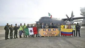 Tercer avión de ayuda humanitaria enviado por el Gobierno de México para apoyar a los damnificados por el terremoto en Colombia
