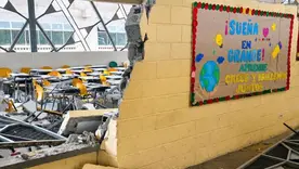 Afectaciones en escuelas tras terremoto