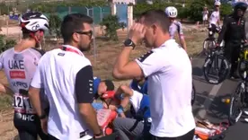 Tadej Pogacar abandonó la Vuelta a España tras sufrir una fuerte caída en la octava etapa