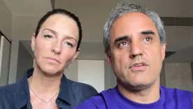 Juan Pablo Montoya y su esposa, Connie Freydell