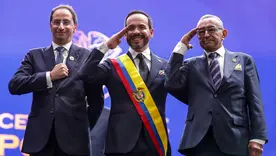 José Manuel Restrepo, Abelardo de la Espriella y Luis Felipe Yagüé