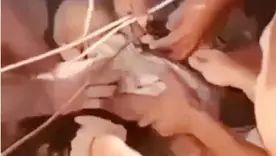 Bebé rescatada
