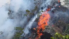 Pólvora durante un funeral genera grave incendio forestal en La Vega Cundinamarca