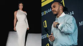 Kim Kardashian y Lewis Hamilton