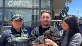 Pato, el perro robado durante un asalto en la localidad de Suba de Bogotá volvió con su familia