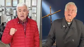 Jorge Barón y Padre Diego Jaramillo