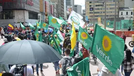 Concentración del Partido Alianza Verde