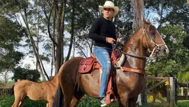 Yeison Jiménez en caballo