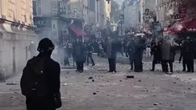 Caos en Lyon, Francia: incendios, saqueos y enfrentamientos con la Policía durante protestas