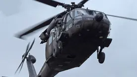 Helicóptero UH-60 Black Hawk del Ejército Nacional