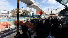 Protesta de trabajadores del Metro de Bogotá