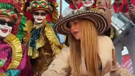 Shakira llevó el Carnaval de Barranquilla a Madrid