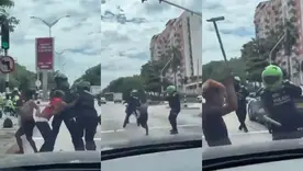 Enfrentamientos entre indígenas y Policía en Barranquilla