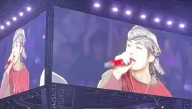 V de BTS hablando español en el concierto de Bogotá