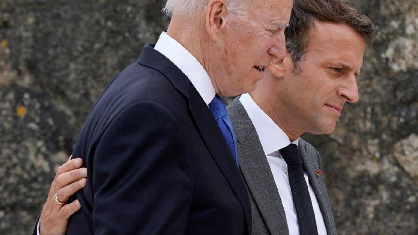 Biden y Macron tendra encuentro
