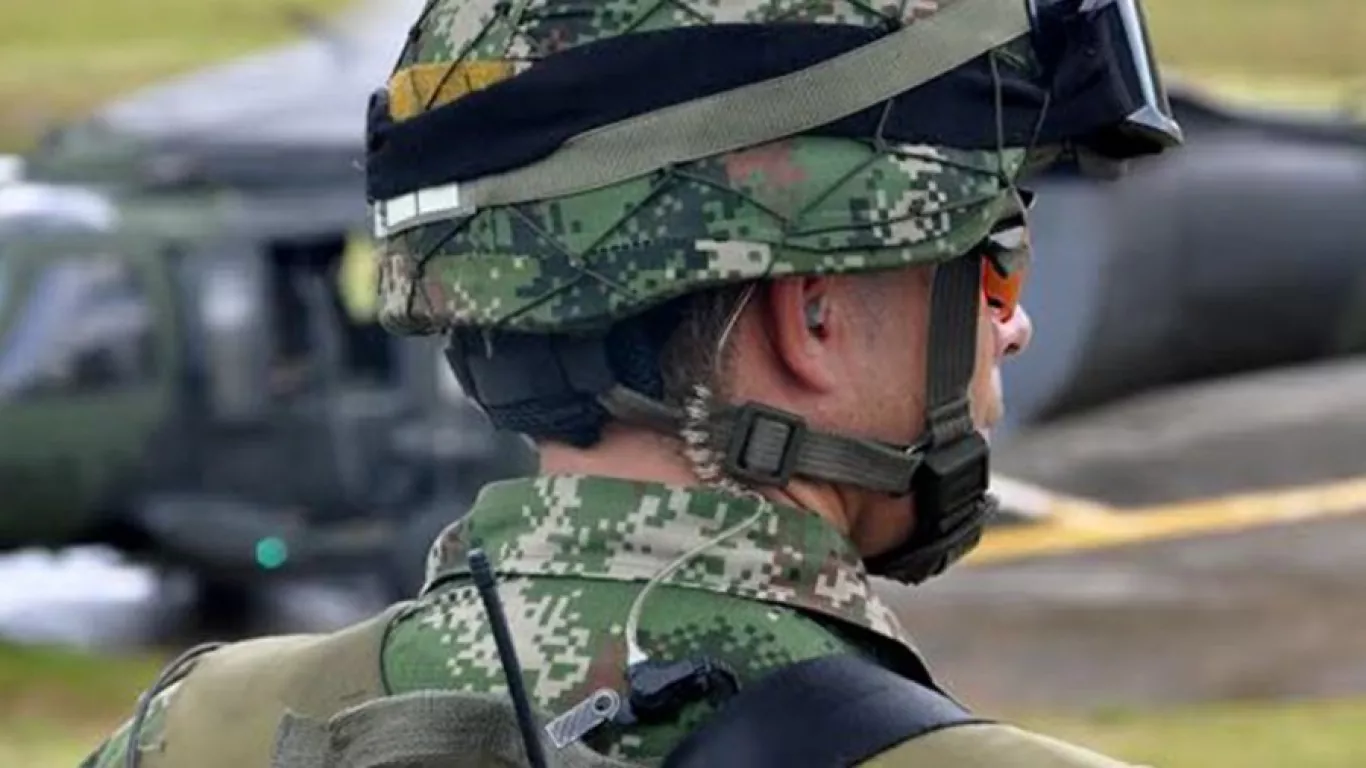 Uniformado del Ejército Nacional de Colombia