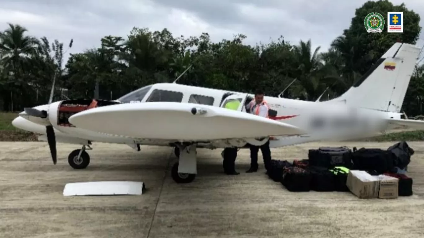 Avioneta incautada por las autoridades