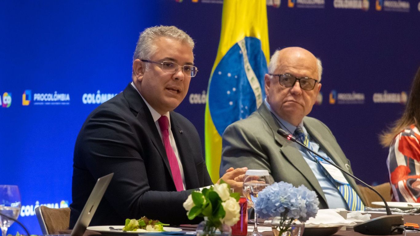 Firma de acuerdos entre Iván Duque y Jair Bolsonaro, presidente de Brasil