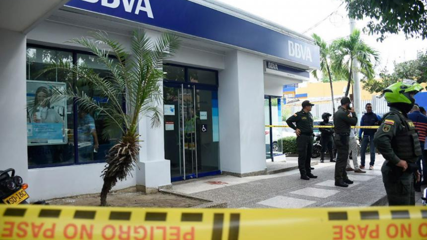Policía frustró robo a entidad bancaria en Barranquilla 
