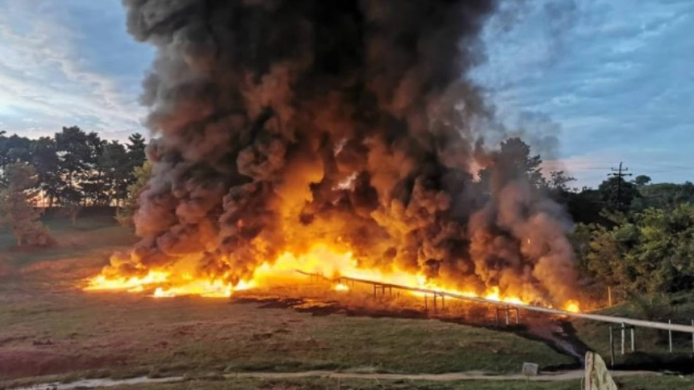 Explosión en oleoducto en Barrancabermeja