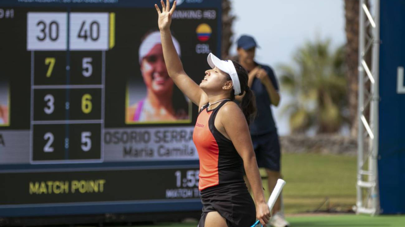 ¡Imparable! María Camila Osorio avanzó a la final WTA 250