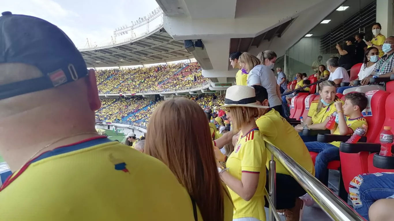 Políticos e hinchas de la selección en Barranquilla 