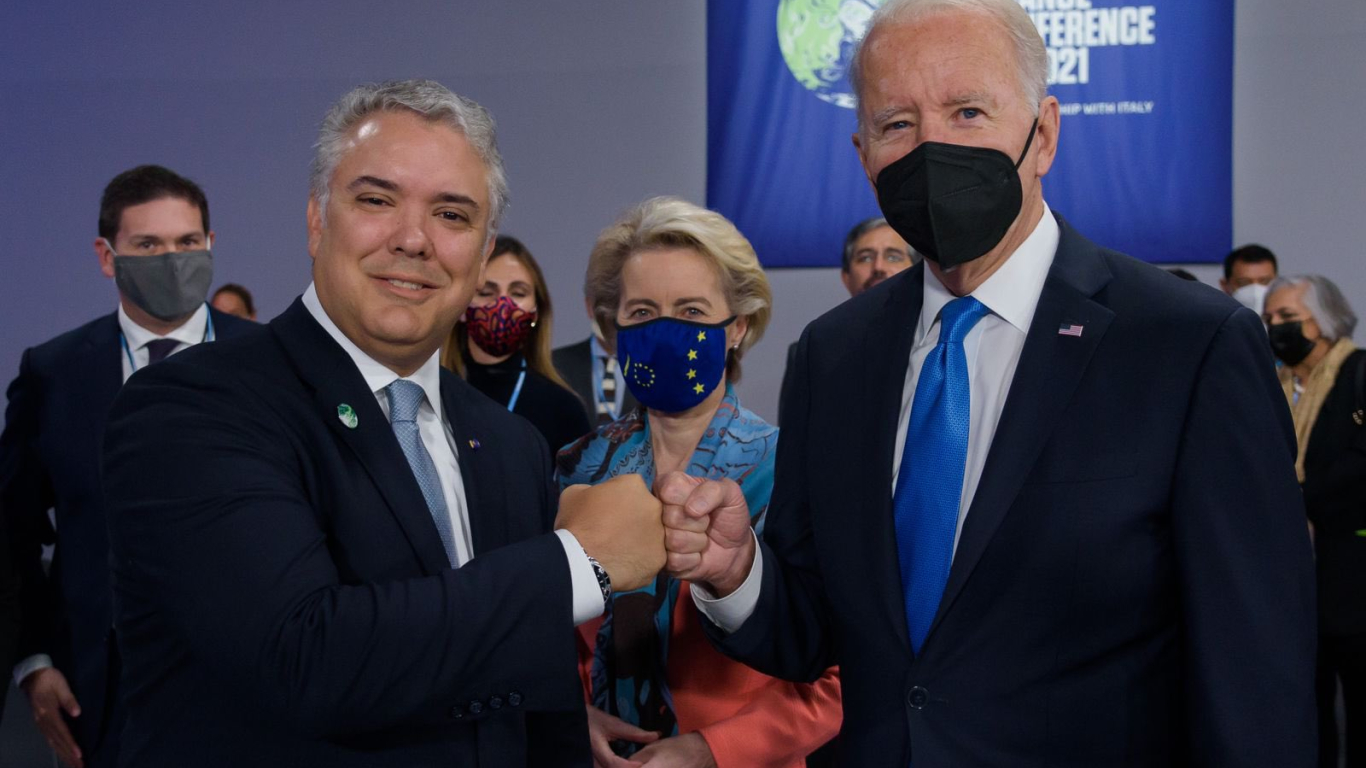 Iván Duque se reunió con Joe Biden en la cumbre COP26