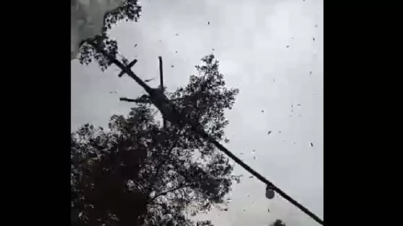 Helicóptero del Ejército voló bajo y dejó una persona herida y un restaurante afectado