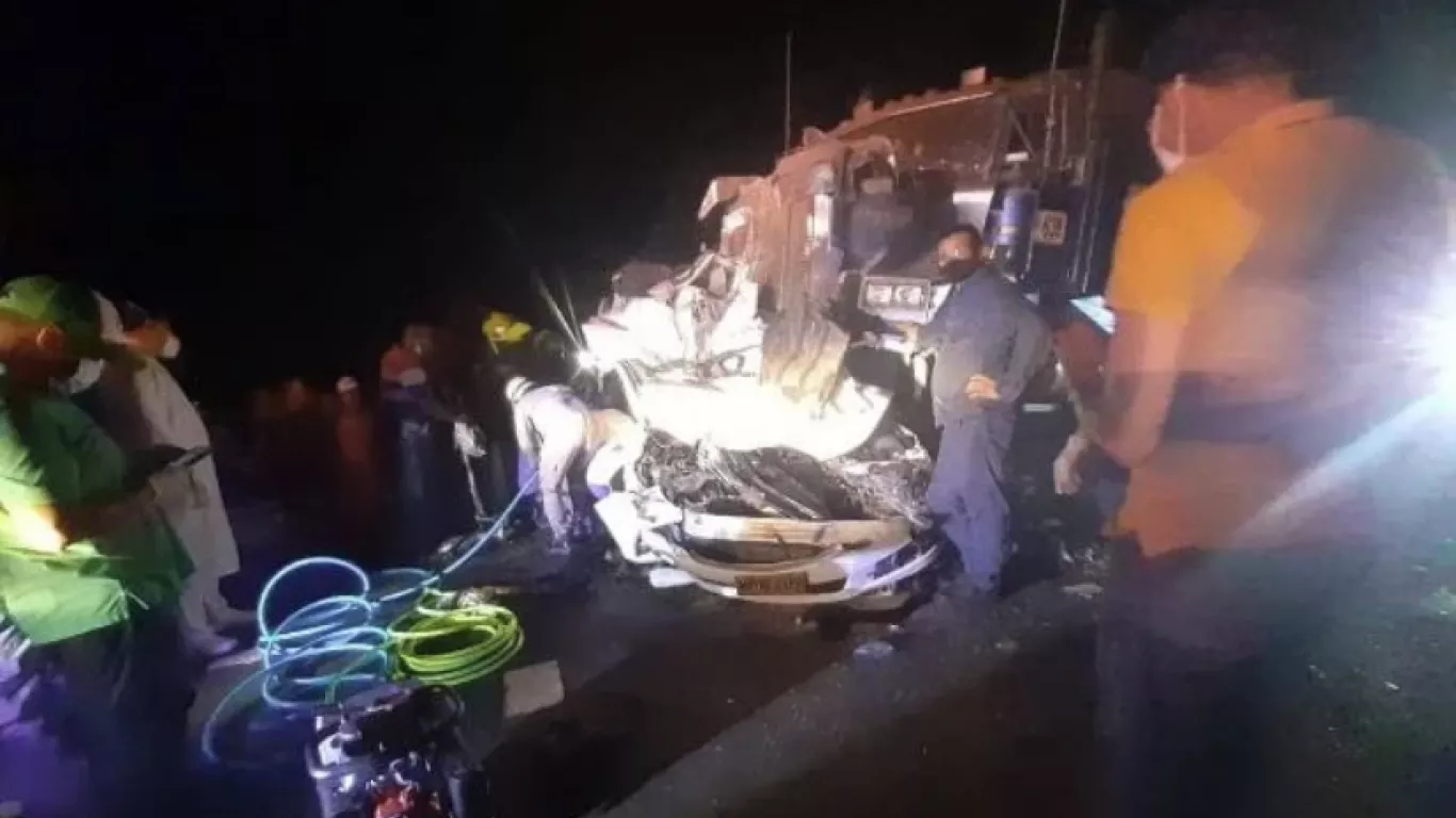 Accidente vial en Magdalena