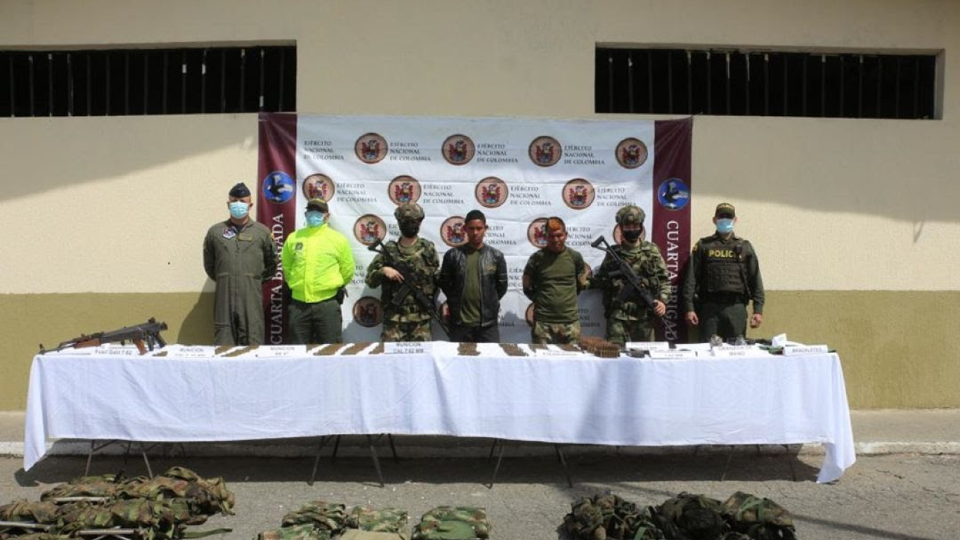Capturados dos presuntos integrantes del Clan del Golfo en Ituango, Antioquia