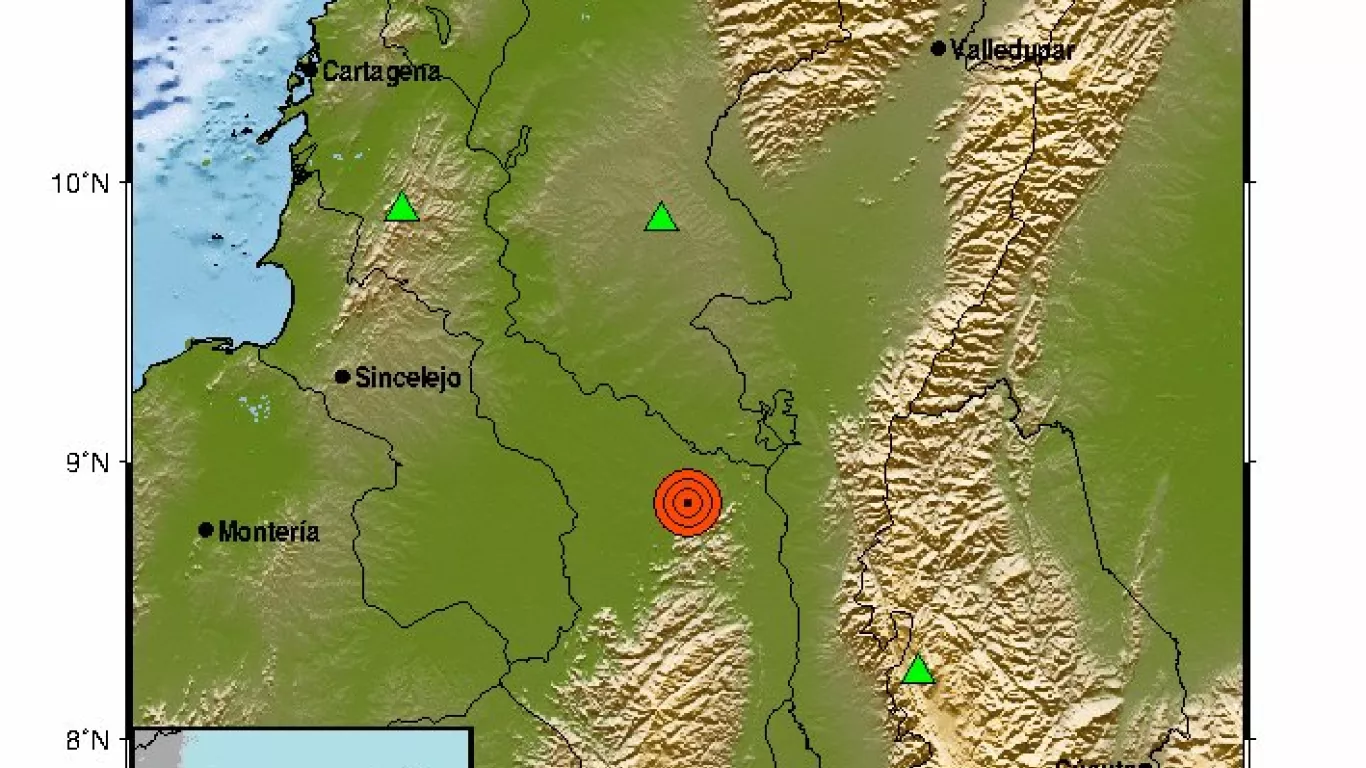 Sismo de 2.7 grados se registró en Barranco de Loba, Bolívar