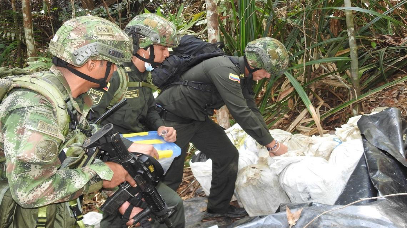 Destruyen laboratorio de cocaína del ELN en Tibú, Norte de Santander