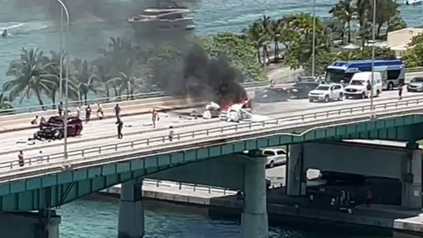 Accidente avioneta Miami