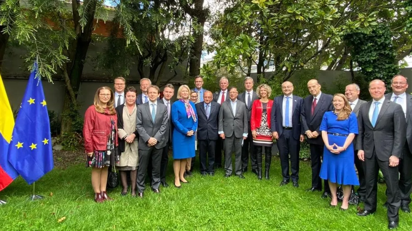 Reunión de Petro con embajadores de la Unión Europea